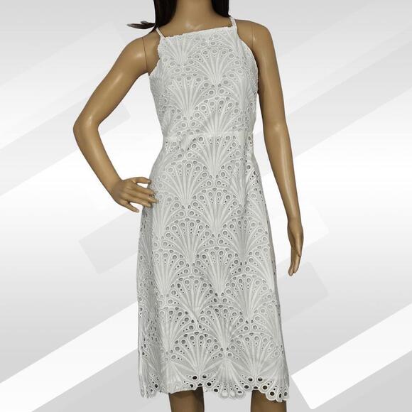 2/$50 Andie The Roatan Midi Dress White Eyelet Size M – Feminine & Breezy - Picture 2 of 7